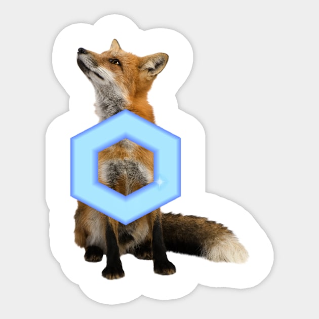 Fox Goes Blip Blip Shine Sticker by dinkydong